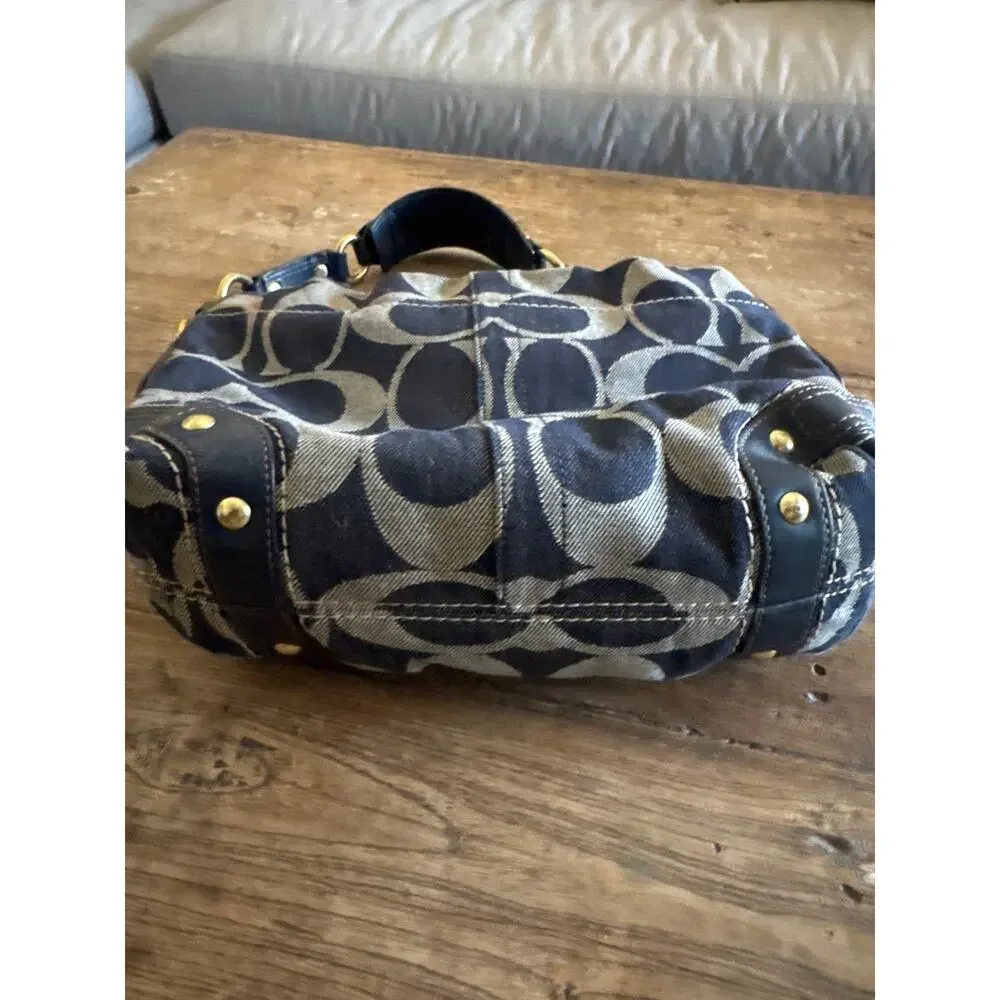 Coach denim monogrammed